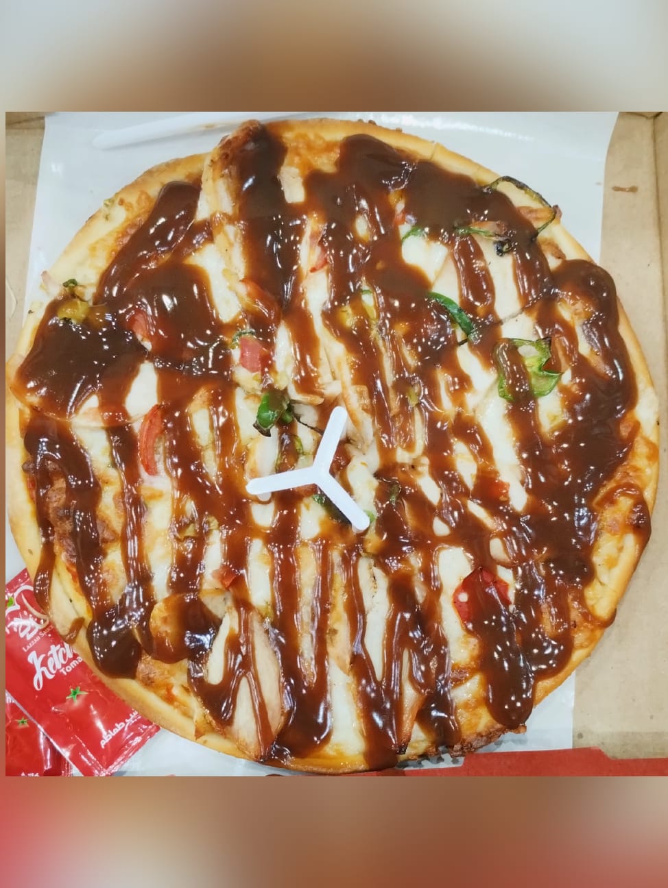 بيتزا باربيكيو دجاج